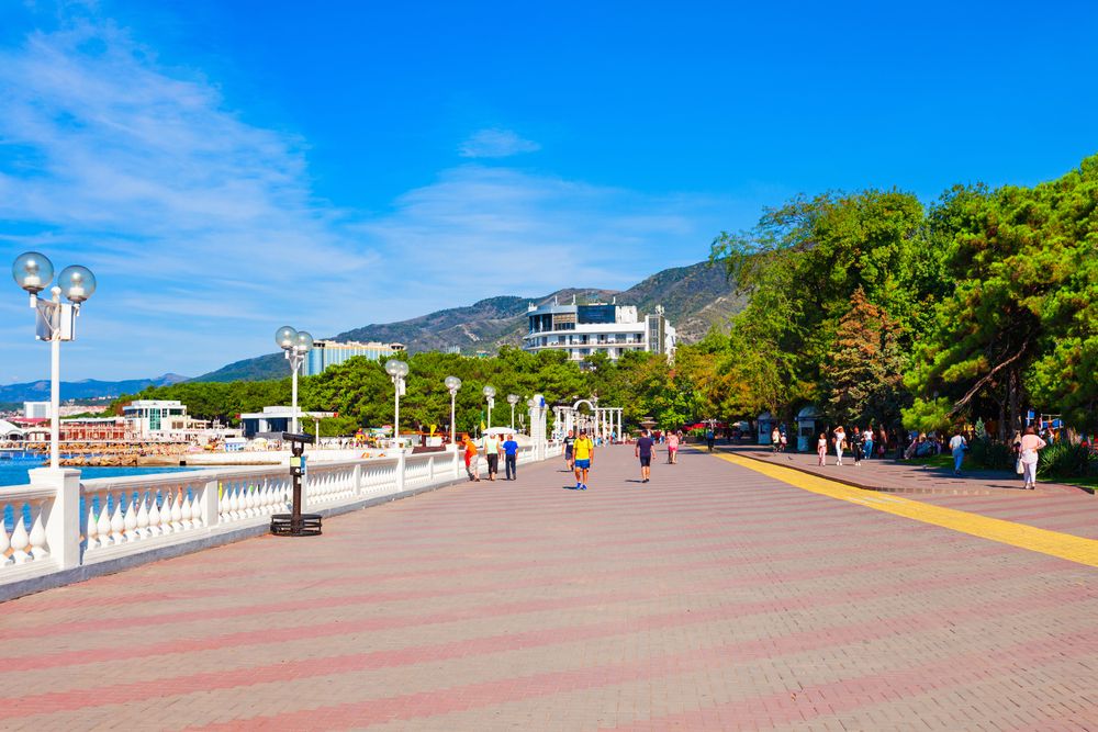 A picturesque embankment in Gelendzhik