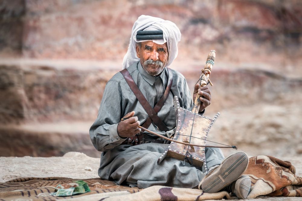 Portrait of a Bedouin in Petra
